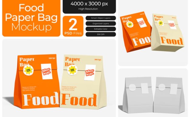 食品纸袋模型样机 (PSD)