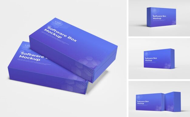 软件盒模型样机 (PSD,PDF)