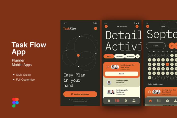 工作计划任务流移动应用APP UI KIT – 蜜芽设计 – 优质平面设计资源素材免费下载