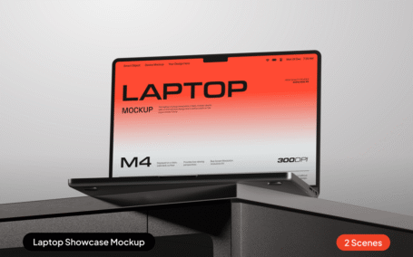 网站展示模型样机 (PSD)