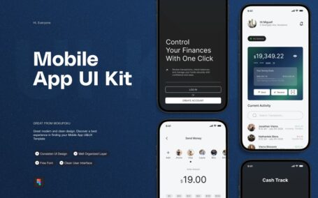 资金流水跟踪移动应用APP UI KIT (FIG)