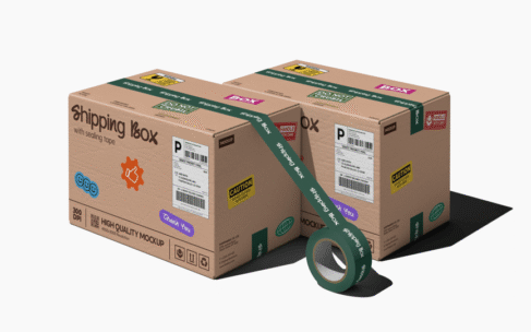 物流运输盒模型样机 (PSD)