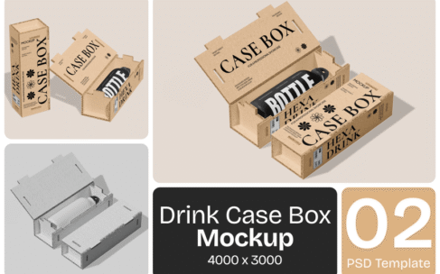 饮料盒模型样机 (PSD)