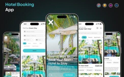酒店预订应用APP UI KIT (FIG)