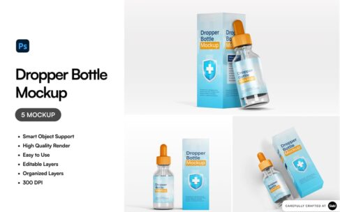 滴管瓶模型样机 (PSD,PNG)