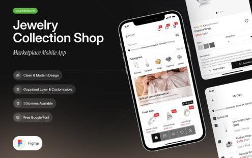珠宝店移动应用APP UI KIT (FIG)