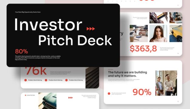 投资者路演主题演讲PPT模板 (PPTX)