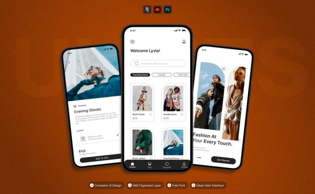 Fashion Nitas – 移动应用 UI 套件