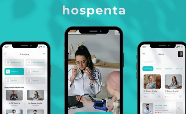 Hospenta 医疗保健移动应用程序 UI 套件