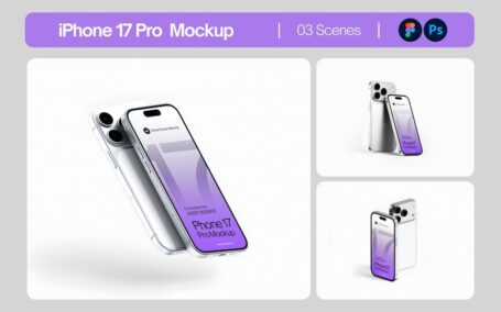 iPhone 17 Pro 智能手机屏幕模型套装