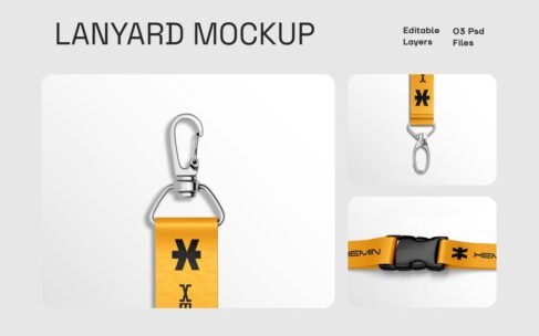 挂绳身份证夹样机套装