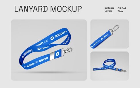 挂绳身份证夹样机套装