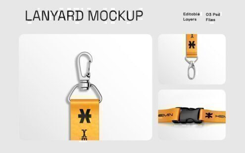 挂绳身份证夹样机套装