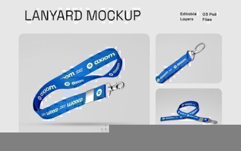 挂绳身份证夹样机套装