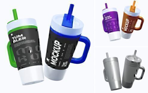 带手柄的玻璃杯模型