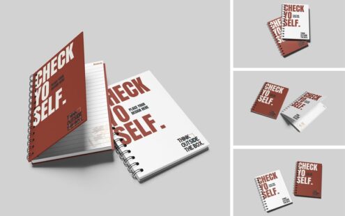 A5螺旋笔记本模型