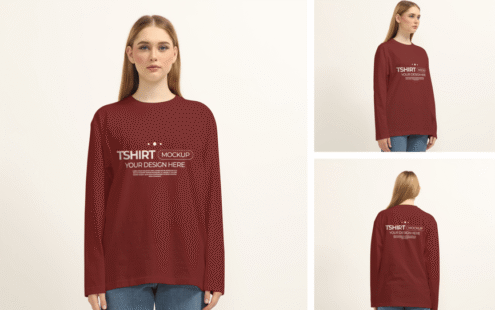 长袖T恤样机