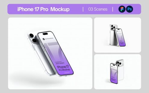 iPhone 17 Pro 智能手机屏幕模型套装