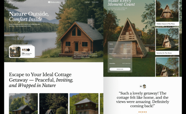 Bobocabin – 自然小屋网站