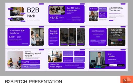 B2B路演PPT模板 (PPTX)