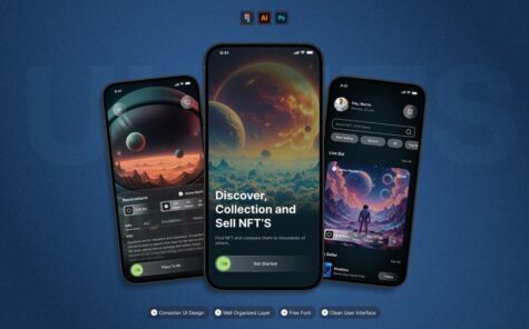 NFT市场 – 移动应用UI套件
