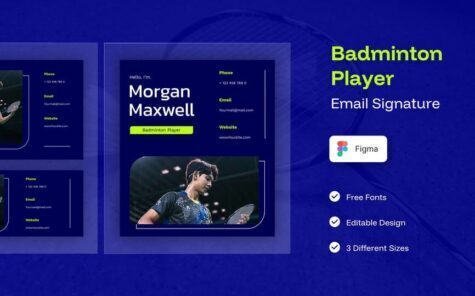 羽毛球运动员电子邮件签名