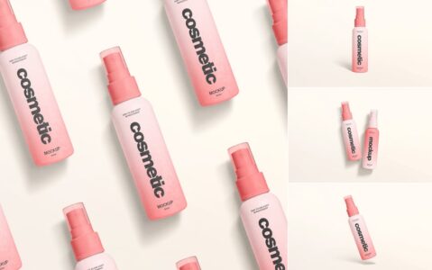 化妆品喷雾瓶模型