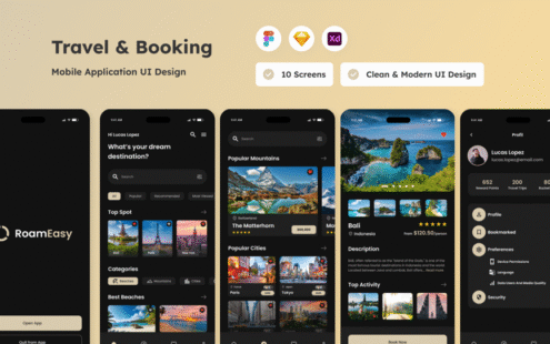 RoomEasy – 旅行和预订移动应用程序