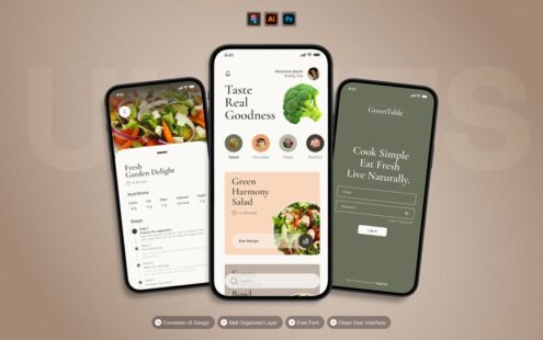 Green Table – 移动应用程序 UI 套件