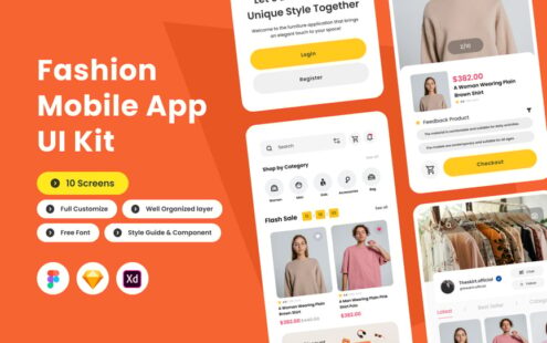 Floe – 充满活力的时尚应用 UI/UX 设计
