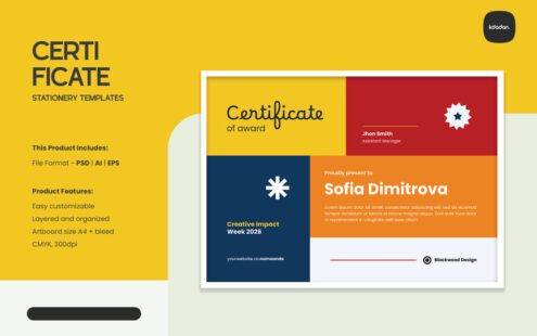 证书模板 – 第 090 卷