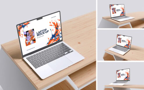 高分辨率笔记本电脑模型