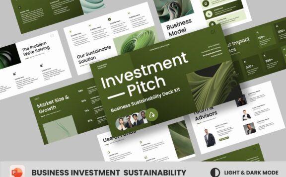 商业投资PPT模板 (PPTX)