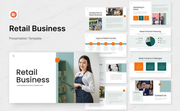 零售业务演示文稿PPT模板 (PPTX,PPT)