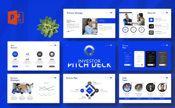 投资者路演PPT模板 (PPTX)