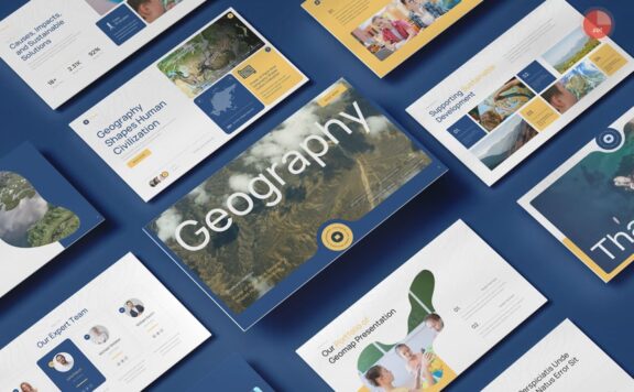 地理PPT模板 (PPTX)