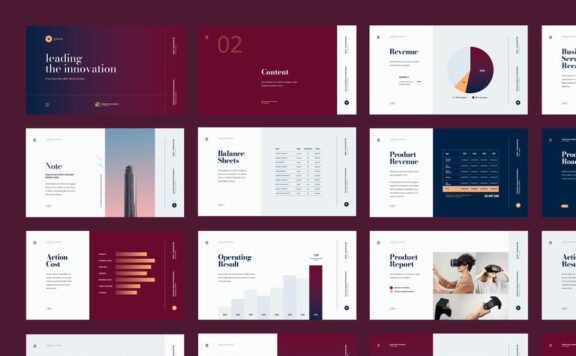 业务报告PPT模板 (PPTX)