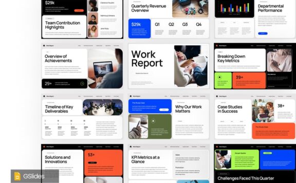 工作报告PPT模板 (PPTX)