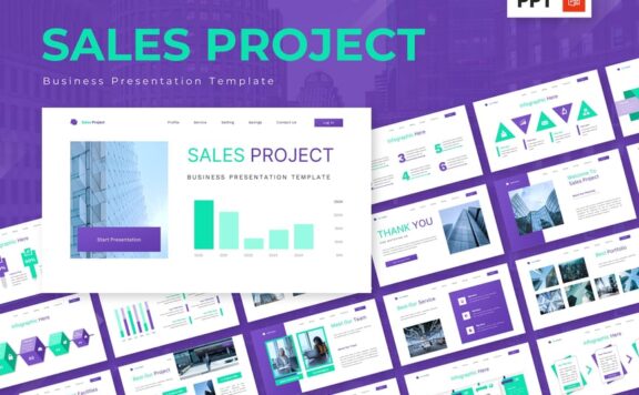 销售项目 – 业务PPT模板 (PPTX)