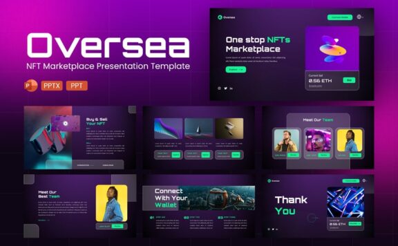 NFT市场PPT模板 (PPT,PPTX)