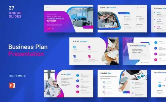 业务演示模板PPT模板 (PPTX)