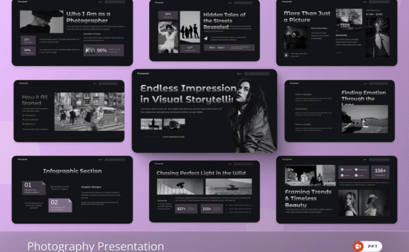 摄影PPT模板 (PPTX)