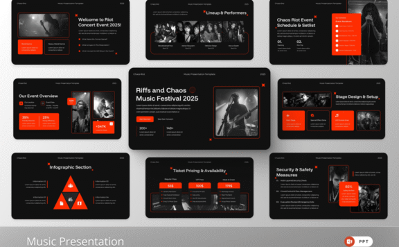 音乐PPT模板 (PPTX)
