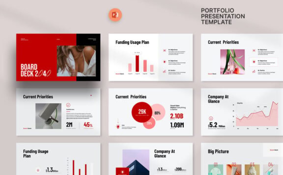 商业委员会PPT模板 (PPTX)