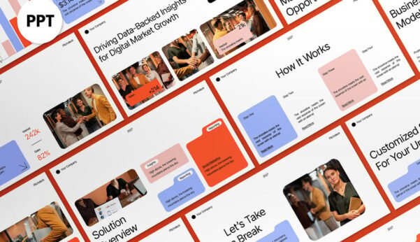 白色现代财务分析师PPT模板 (PPT,PPTX)