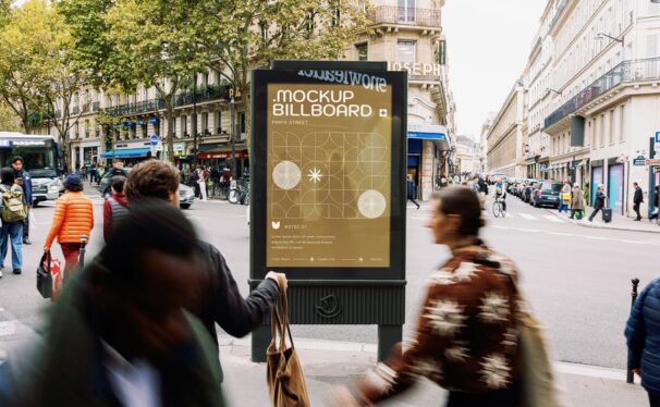 城市街头广告牌模型