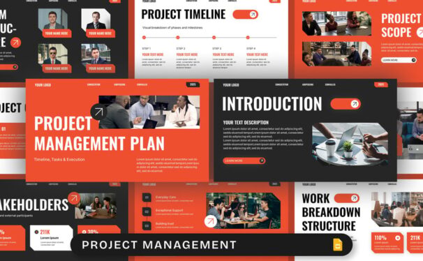 项目管理PPT模板 (PPTX)