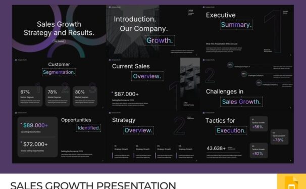 销售增长PPT模板 (PPTX)