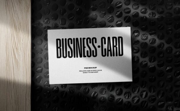 逼真的名片模型