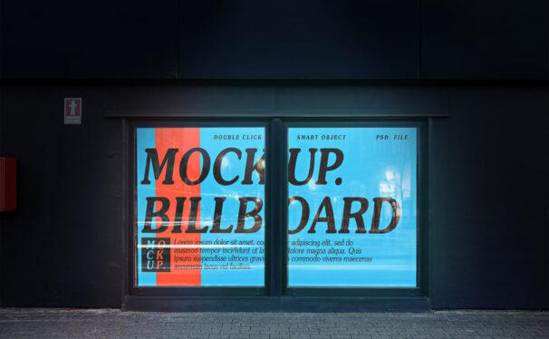 城市墙体广告牌模型